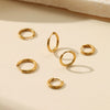 Wholesale Women's Geometric Stainless Steel Electroplated Earrings Simple Popular Niche Design