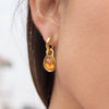 Wholesale Women's Geometric Stainless Steel Electroplated Earrings