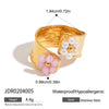 Wholesale Women's Geometric Stainless Steel Electroplated Earrings