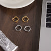 Wholesale Women's Geometric Stainless Steel Electroplated Earrings
