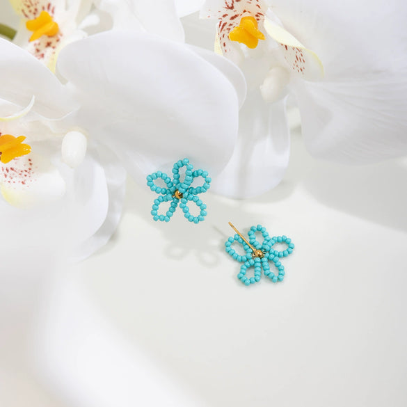 Wholesale Women's Geometric Stainless Steel Electroplated Earrings