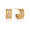Wholesale Women's Geometric Stainless Steel Electroplated Earrings