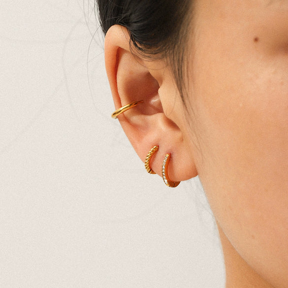Wholesale Women's Geometric Stainless Steel Electroplated Earrings