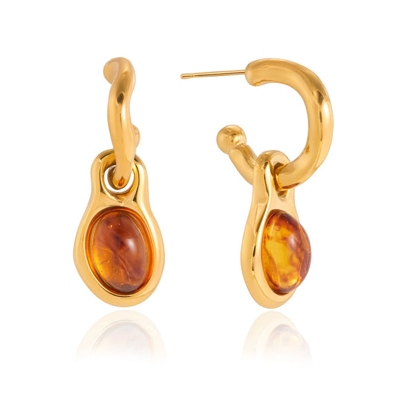 Wholesale Women's Geometric Stainless Steel Electroplated Earrings