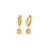 Wholesale Women's Geometric Stainless Steel Electroplated Earrings