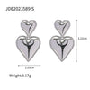 Wholesale Women's Geometric Stainless Steel Electroplated Earrings