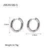Wholesale Women's Geometric Stainless Steel Electroplated Earrings