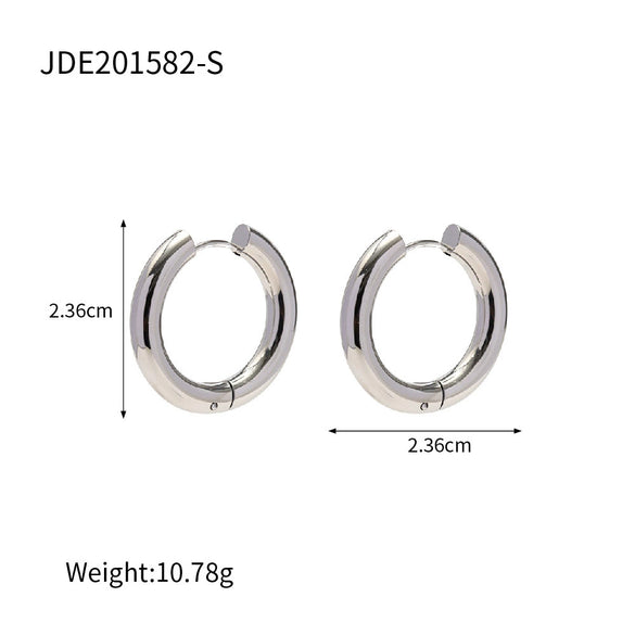 Wholesale Women's Geometric Stainless Steel Electroplated Earrings