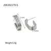 Wholesale Women's Geometric Stainless Steel Electroplated Earrings