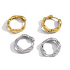Wholesale Women's Geometric Stainless Steel Electroplated Earrings