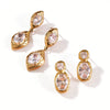 Wholesale Women's Geometric Stainless Steel Electroplated Earrings