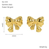 Wholesale Women's Geometric Stainless Steel Electroplated Earrings