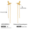 Wholesale Women's Geometric Stainless Steel Electroplated Earrings