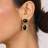 Wholesale Women's Geometric Stainless Steel Electroplated Earrings