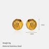 Wholesale Women's Geometric Stainless Steel Electroplated Earrings