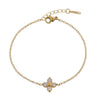 Wholesale Women's Geometric Stainless Steel Electroplated Flower Bracelet Jewelry For Office Ladies