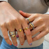 Wholesale Women's Geometric Stainless Steel Electroplated Heart Ring For Couples Accessories