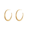 Wholesale Women's Geometric Stainless Steel Electroplated Hoop Earrings In Minimalist Light Luxury Style