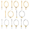 Wholesale Women's Geometric Stainless Steel Electroplated Hoop Zircon Earrings Jewelry
