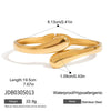 Wholesale Women's Geometric Stainless Steel Electroplated Horseshoe Ushaped Bracelet And Necklace Jewelry