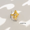 Wholesale Women's Geometric Stainless Steel Electroplated Inlaid Pearl Rings