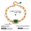 Wholesale Women's Geometric Stainless Steel Electroplated Interlocking Bracelet And Ring Jewelry