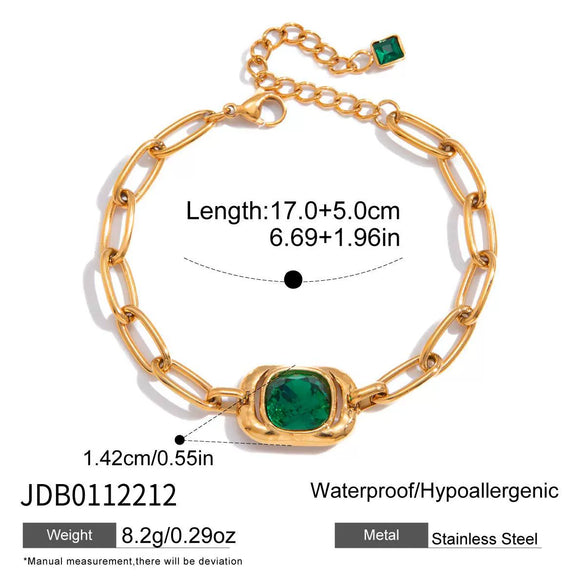 Wholesale Women's Geometric Stainless Steel Electroplated Interlocking Bracelet And Ring Jewelry