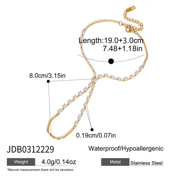 Wholesale Women's Geometric Stainless Steel Electroplated Interlocking Bracelet