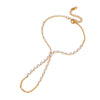 Wholesale Women's Geometric Stainless Steel Electroplated Interlocking Bracelet