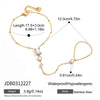 Wholesale Women's Geometric Stainless Steel Electroplated Interlocking Stackable Bracelet Jewelry Hand Accessory