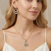 Wholesale Women's Geometric Stainless Steel Electroplated Jewelry Set Including Bracelets Anklets Necklaces And Earrings