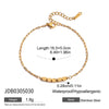 Wholesale Women's Geometric Stainless Steel Electroplated Letter Friendship Bracelet