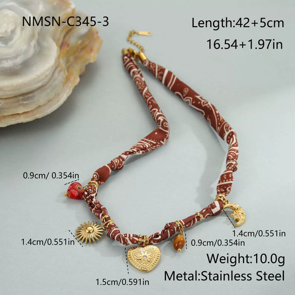 Wholesale Women's Geometric Stainless Steel Electroplated Love Pendant Necklace And Bracelet