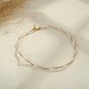 Wholesale Women's Geometric Stainless Steel Electroplated Necklace And Bracelet Jewelry