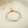 Wholesale Women's Geometric Stainless Steel Electroplated Necklace And Bracelet Jewelry