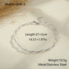 Wholesale Women's Geometric Stainless Steel Electroplated Necklace And Bracelet Jewelry