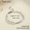 Wholesale Women's Geometric Stainless Steel Electroplated Necklace And Bracelet Jewelry