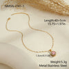 Wholesale Women's Geometric Stainless Steel Electroplated Necklace Jewelry