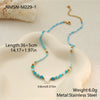 Wholesale Women's Geometric Stainless Steel Electroplated Necklace With Small Fish Heart Design