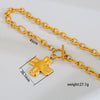 Wholesale Women's Geometric Stainless Steel Electroplated Necklace