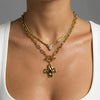 Wholesale Women's Geometric Stainless Steel Electroplated Necklace