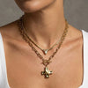 Wholesale Women's Geometric Stainless Steel Electroplated Necklace