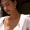 Wholesale Women's Geometric Stainless Steel Electroplated Oildrip Earrings Nonfading Light Luxury Highend Niche Jewelry