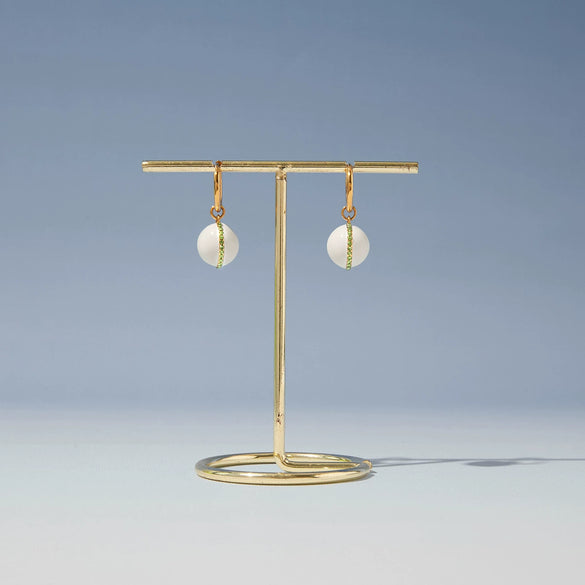 Wholesale Women's Geometric Stainless Steel Electroplated Oildrip Earrings Nonfading Light Luxury Highend Niche Jewelry