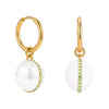 Wholesale Women's Geometric Stainless Steel Electroplated Oildrip Earrings Nonfading Light Luxury Highend Niche Jewelry