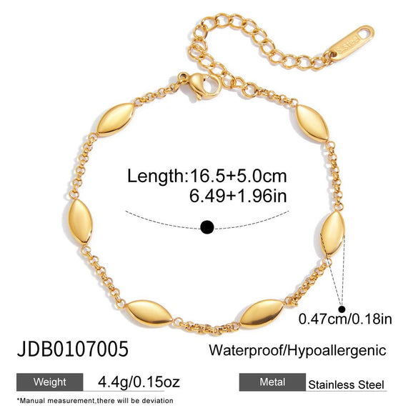 Wholesale Women's Geometric Stainless Steel Electroplated Open Bracelet Jewelry