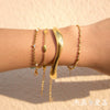 Wholesale Women's Geometric Stainless Steel Electroplated Open Bracelet Jewelry