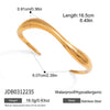 Wholesale Women's Geometric Stainless Steel Electroplated Open Bracelet Jewelry