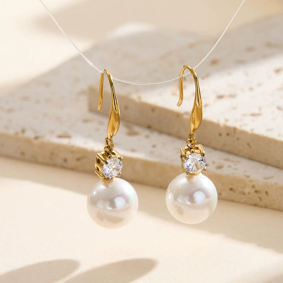 Wholesale Women's Geometric Stainless Steel Electroplated Original Design Earrings