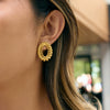 Wholesale Women's Geometric Stainless Steel Electroplated Oshaped Earrings Fashion Retro Jewelry